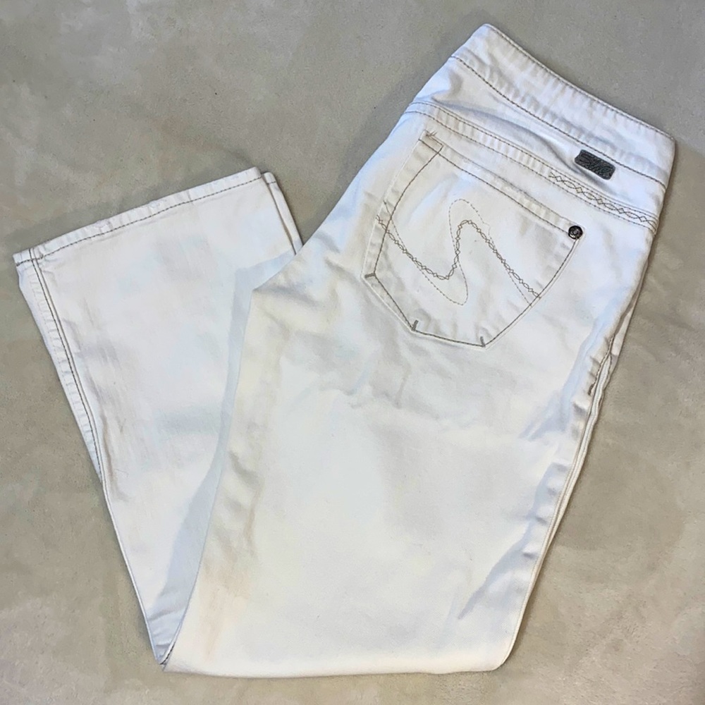 👖Women's Silver Jeans Santorini Capri Denim Pants